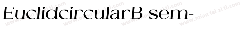 EuclidcircularB sem字体转换